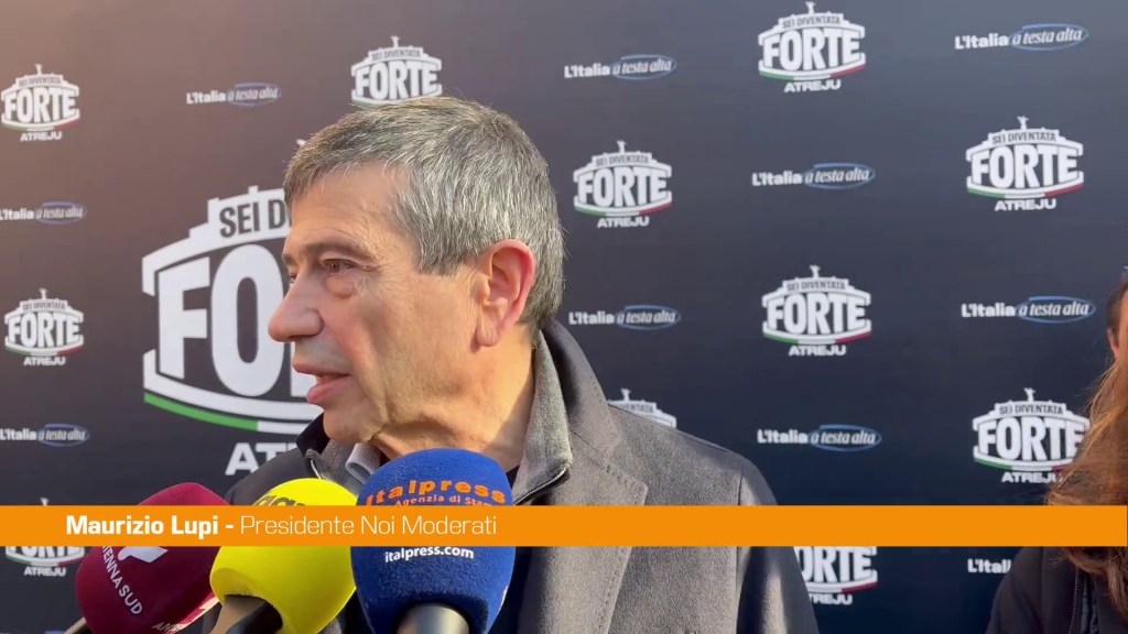 </p>
<div>Lupi “Da 30 anni il centrodestra è unito, lavoriamo per cambiare l’Italia”</div>
<p>